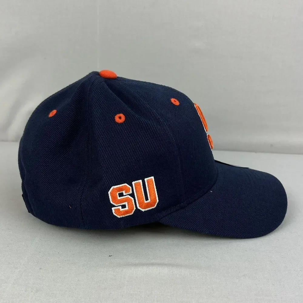 TEAM SYRACUSE UNIVERSITY Blue‎ w/ Orange Logo Adjustable BASEBALL HAT CAP